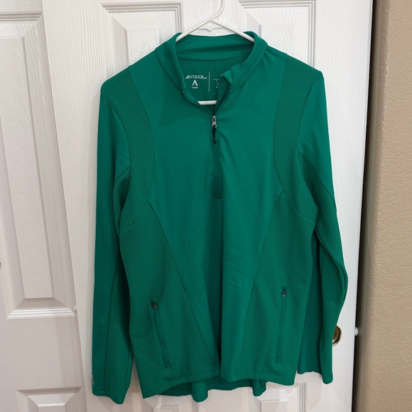 Antigua Jackets & Blazers - Antigua Vibrant Green Performance Jacket size Large